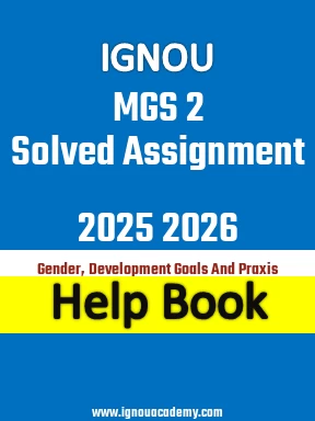 IGNOU MGS 2 Solved Assignment 2025 2026
